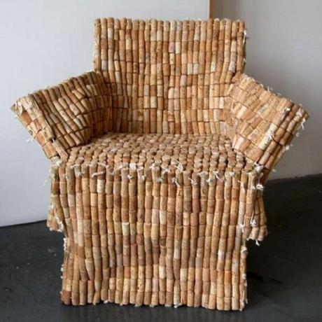 An Armchair Made From Recycled Corks