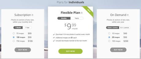 Depositphotos pricing plan