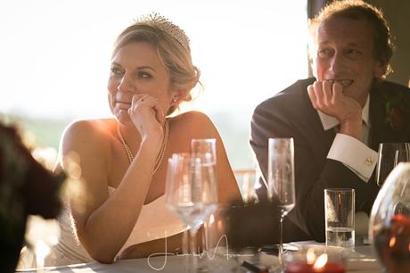 Grooms speech - reactions from Bride and Father in law