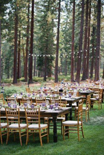 rustic wedding venues forest reception decor Yin Photography