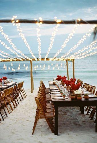 rustic wedding venues evening beach reception tec petaja
