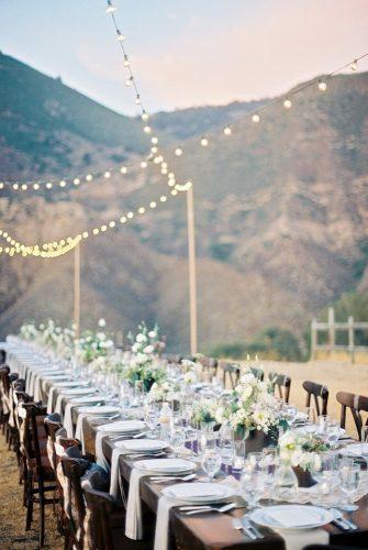 rustic wedding venues reception in mountains B Wright Photography
