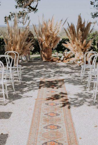 wedding dried flowers decor wedding aisle florido weddings