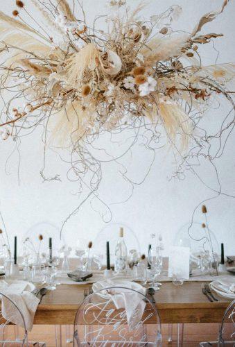 wedding dried flowers decor hanging table decor J Wells Photography