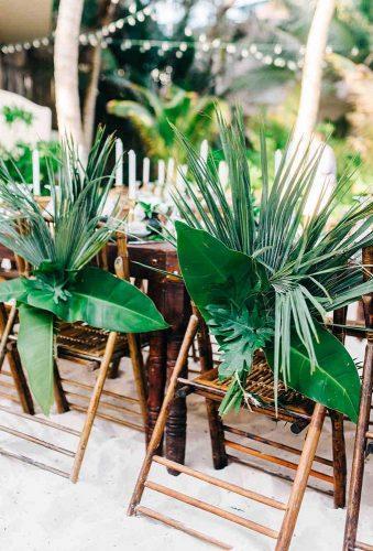 tropical wedding decor chair secor seancookweddings