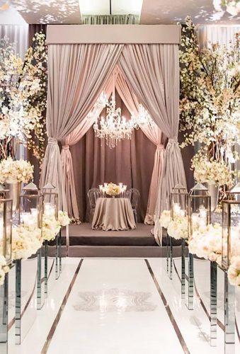 luxury wedding decor ideas mirror aisle ikonicaimages