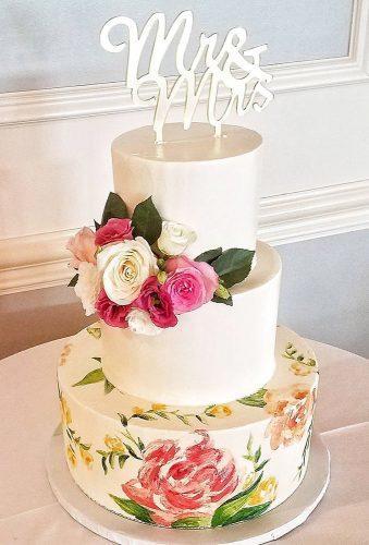 handpainted wedding cakes tender floral cake kellymcveighevents