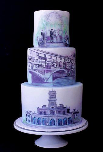 handpainted wedding cakes unique wedding cake carasmatic cake studio