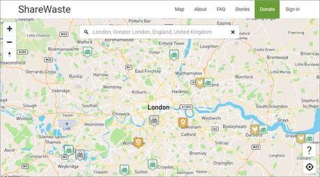 ShareWaste website