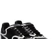 Soul Sole: Alexander McQueen Black Contrast Trim Chunky Leather Low-Top Sneaker