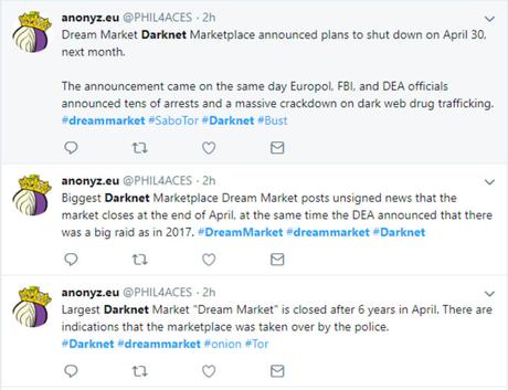 Live Updates: Dream Market to Shut Down and Transfer Its Services