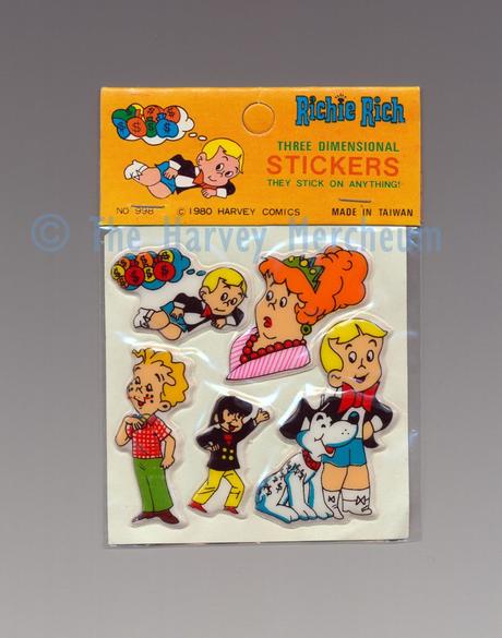 Richie Rich Three Dimensional Stickers, short orange Jackie Jokers variant front view