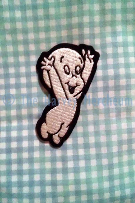 Casper iron-on patch front view