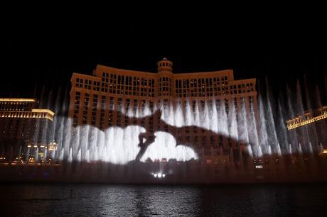 Exclusive Game of Thrones Production on The Fountains of Bellagio - Dragon