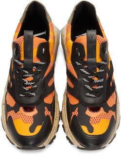 Some Color In Your Step:   Valentino Garavani Camo Bounce Sneakers