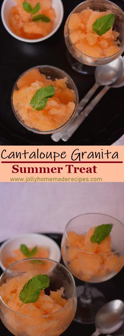 Cantaloupe Granita Recipe, How to make Melon Granita | Musk Melon Granita Recipe