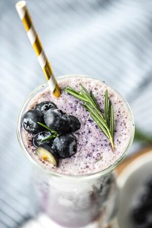 low carb blueberry smoothie recipe