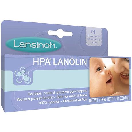 Lansinoh Breastfeeding Salve, 100% Natural Lanolin Nipple Cream and Moisturizer, Preservative Free