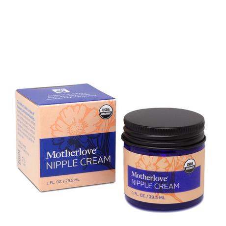 Motherlove Nipple Cream Certified Organic Salve for Sore Cracked Nursing Nipples, 1 Oz.