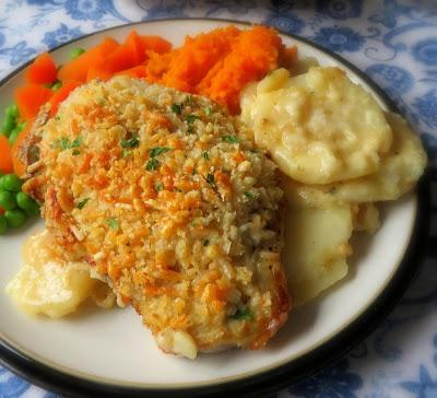 Devilled Pork Chops with Scalloped Potatoes