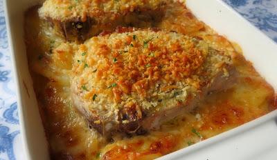 Devilled Pork Chops with Scalloped Potatoes