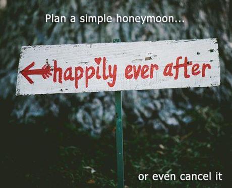 wedding on a budget happily ever after sign