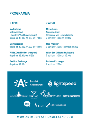 This weekend in Antwerp: 5th, 6th & 7th April