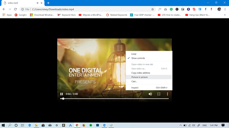 How to Watch Local Video Files in Chrome Picture-In-Picture Mode Picture in Picture mode chrome