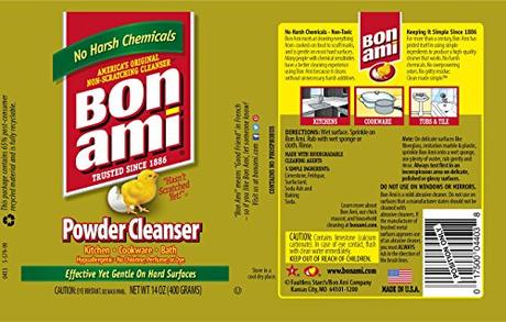 Bon Ami Powder Cleanser (14 oz, 4 Pack) Works Great as A Kitchen Countertop Cleaner and Bathroom Tile Cleaner, Scratch Free Earth Friendly Home Cleaner