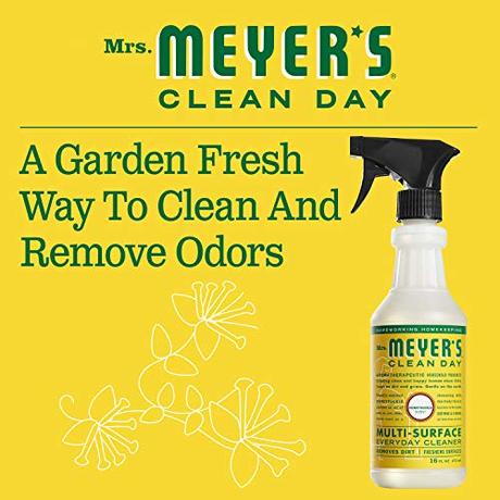 Mrs. Meyer’s Clean Day Multi-Surface Everyday Cleaner, Honeysuckle, 16 ounce bottle (Pack of 3)