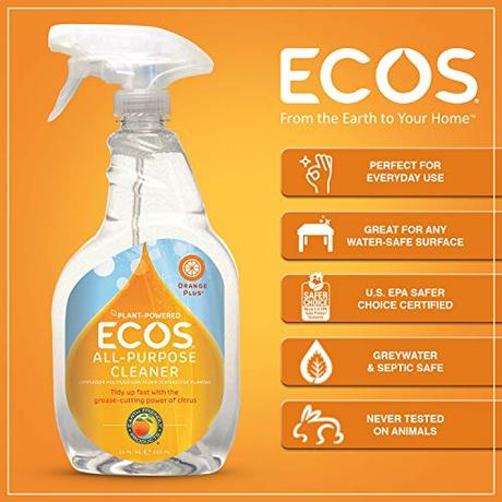 Earth Friendly Products Orange Plus Cleaner, Ready-to-Use Spray, 22 Fl. Oz. (Pack of 2)