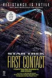 Image: Star Trek: First Contact (Star Trek: All) | Paperback: 128 pages | by John Vornholt (Author). Publisher: Aladdin; Young Adult Ed edition (December 1, 1996)