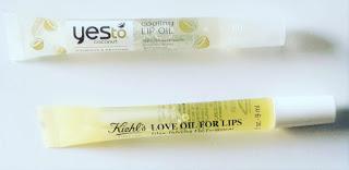 The Lip Oil Series: Kiehl's Love Oil for Lips and Yes to Coconuts Cooling Lip Oil