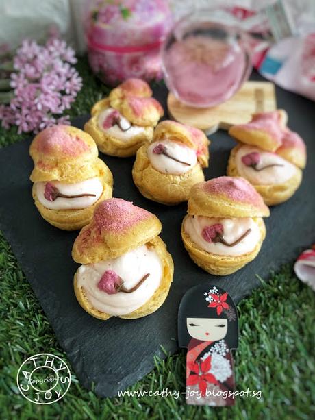 Sakura Tiramisu Puffs