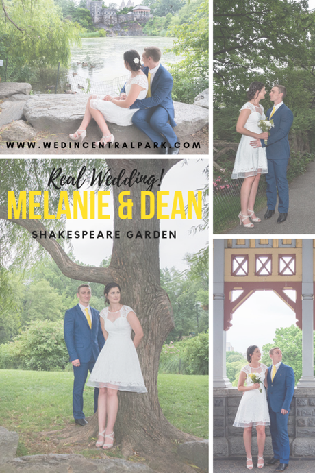 Melanie and Dean’s Intimate Wedding in the Shakespeare Garden