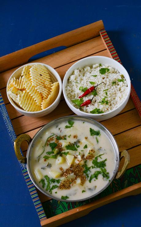 Rajgiri Aloo ki Kadhi aur Sama ke Chawal- Fasting Recipe For Navaratri