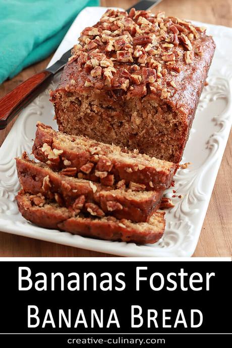 Bananas Foster Banana Bread With Pecans - Paperblog