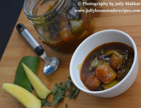 Instant Sweet and Sour Raw Mango Relish