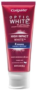Colgate Optic White High Impact White Toothpaste: Professionally Designed to Fight Cavities and Whiten Teeth