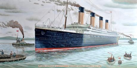 Image: Sea Trials of RMS Titanic, 2nd of April 1912 | From Wikimedia Commons, the free media repository