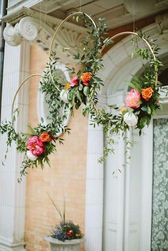 boho wedding trends hanging flowers Paige Jones Photography