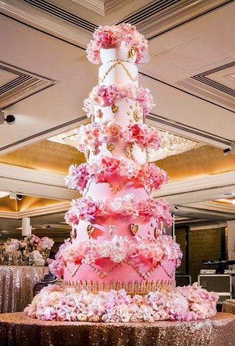 luxury wedding cakes pink flower cake nvardikos