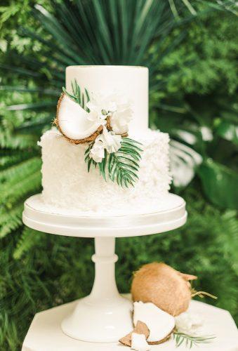 tropical wedding cake trends white fruit cake sanazphotography
