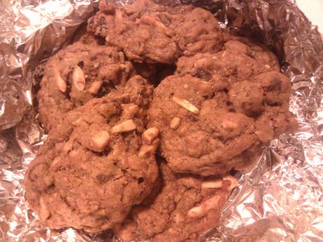 Cherry, Almond, Chocolate Chip and Oatmeal Cookies