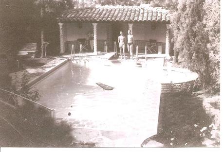 Maybelline Founder, Tom Lyle Williams, at his Villa Valentino during the 1940s. Originally owned by Rudolph Valentino