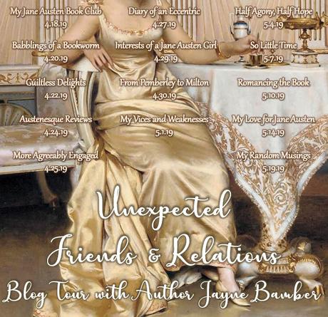 UNEXPECTED FRIENDS & RELATIONS - BLOG TOUR WITH AUTHOR JAYNE BAMBER