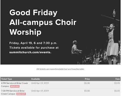 JD Greear, President of the SBC, charged money to attend his Good Friday worship service