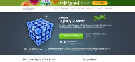auslogics registry cleaner