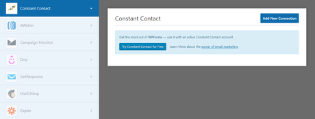 Connect WPForms with Constant Contact account