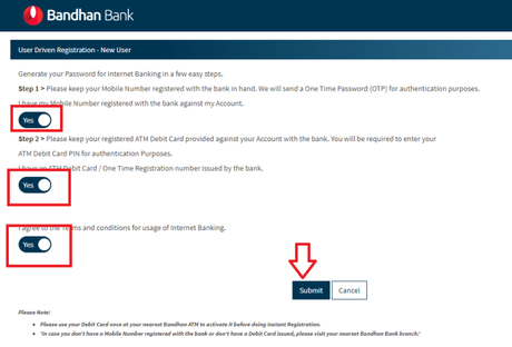 How to Activate Bandhan Bank Net Banking